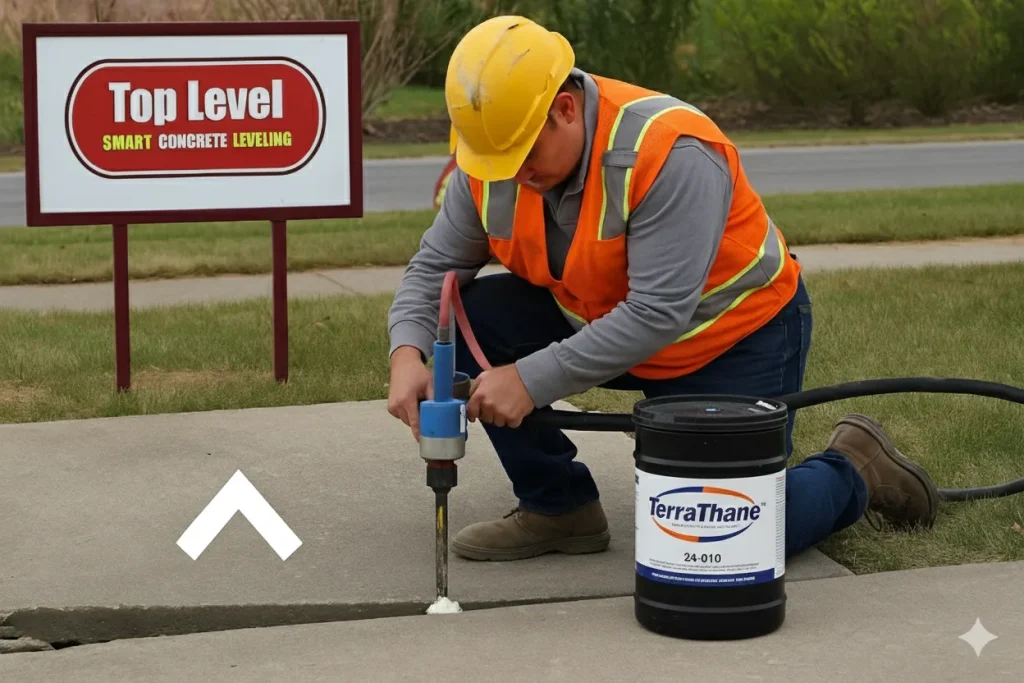 Polyurethane Foam Concrete Repair in Ohio | Top Level Ohio TerraThane™ 24-010