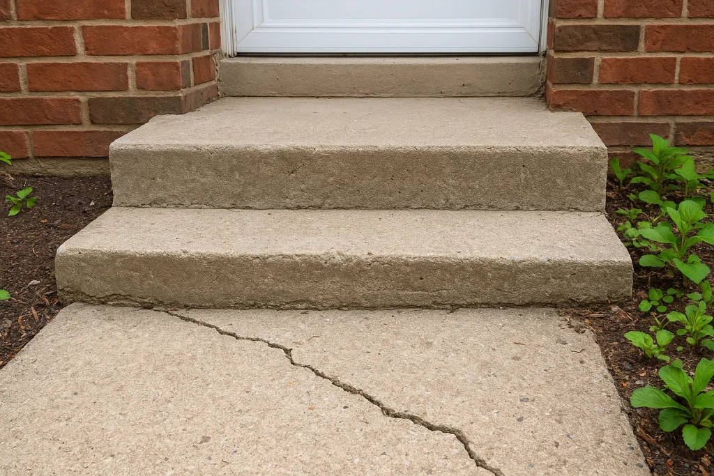 Fixing Sinking Walkways and Entry Steps in Columbus Homes