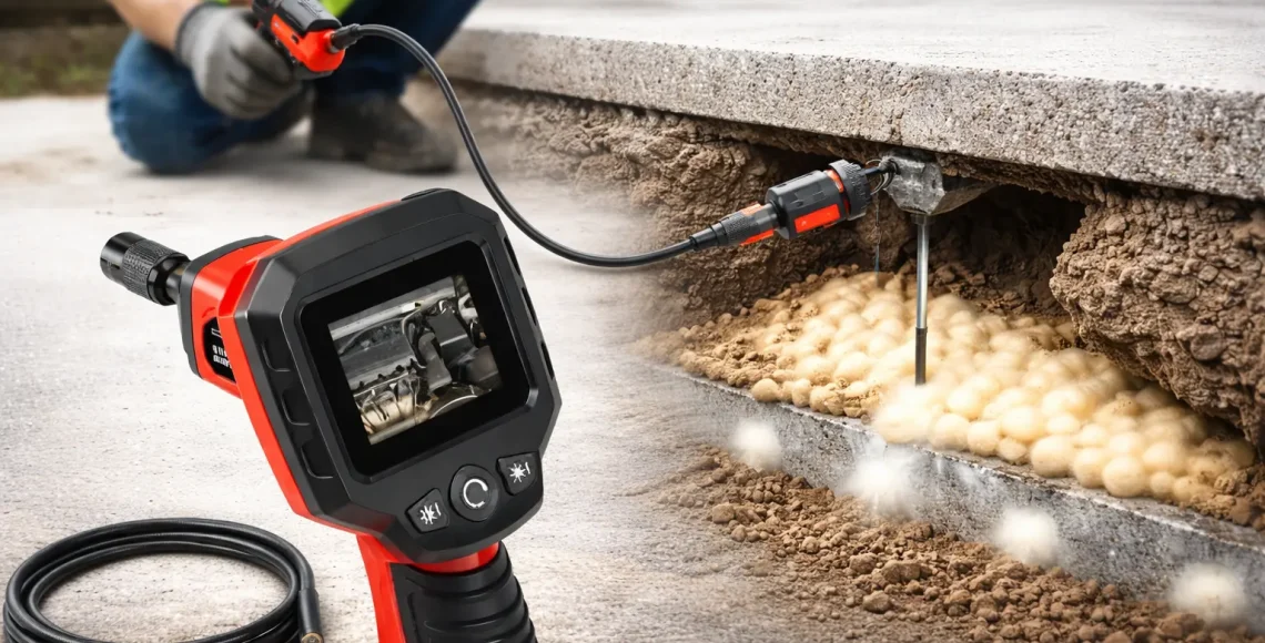 Advanced Concrete Leveling with Void-Detection Camera Technology