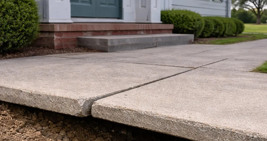 Concrete Sinking Repair in Columbus