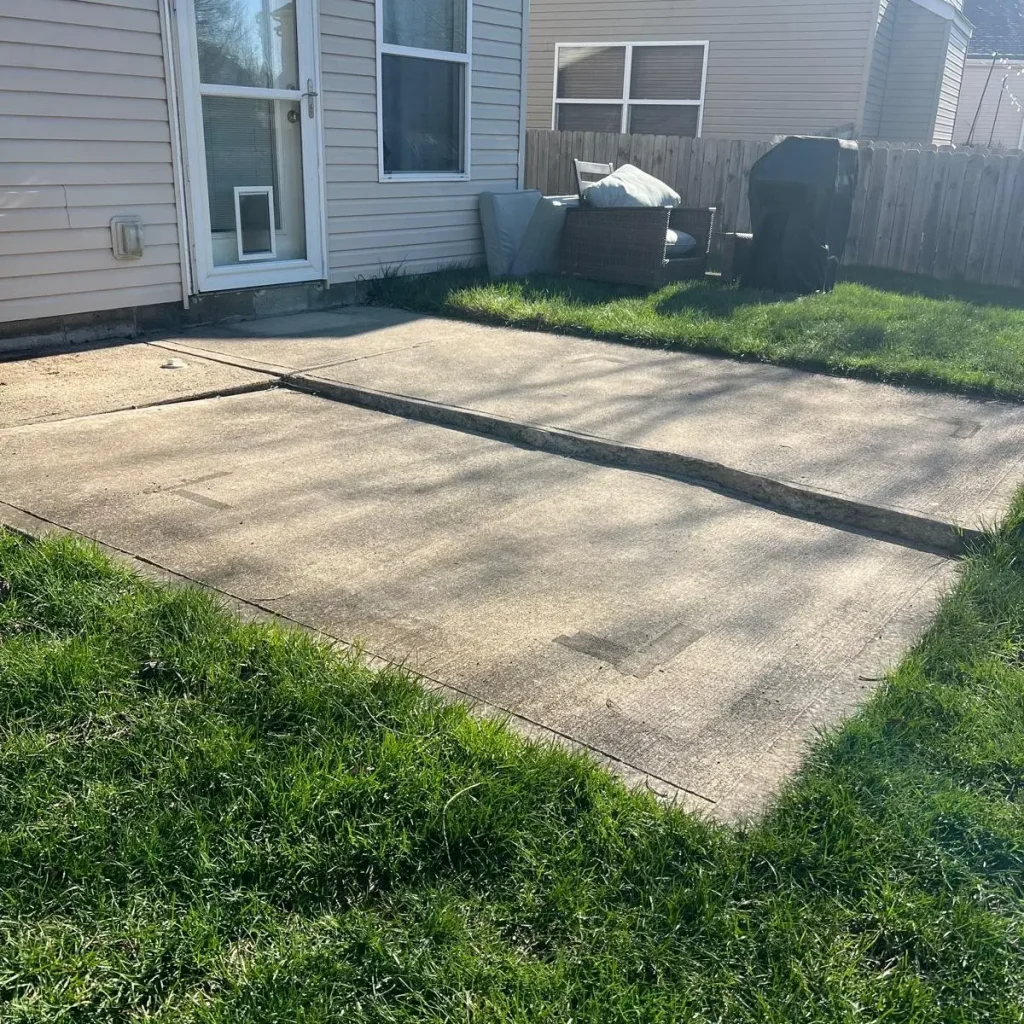 Backyard Concrete Leveling Case Study in Columbus, Ohio